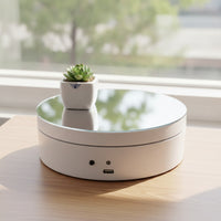 Compact Electric Display Turntable Sleek-Profile Motorized Photography Turntable USB-Powered Motorized Rotating Display Stand Smooth for Online Sellers, Collectors, Live Broadcasting, Visual Filming