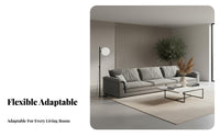 Sectional billowy Sofa Modern Minimalist design Living Room Furniture Plush Comfort Lounge Seating for Apartment Dwellers, Design fans, Playroom