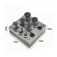 Punch Die Block with Seven Posts Compact Metal Sheet Puncher Hardened