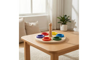 Educational Disc Sorting Toy Fine Motor Stacking Rings Toy Educational Disc Stacker Learning for Toddlers, Preschoolers, Tabletop