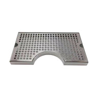 Rectangular Perforated Drainage Tray Flat Stainless Steel Drain Tray Easy to Clean Metal for Baristas