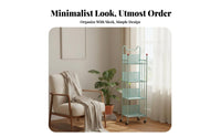 Space-Saving Multi-Tier Storage Trolley Mobile with casters 3-Tier Rolling Rack Multifunctional storage shelf Sturdy Construction for Apartment Dwellers, from sliding awayice Workers, Living Room, Small Spaces, Bedroom, Classroom