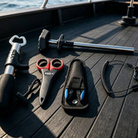 Multifunction Fishing Tool Kit with Lanyard and Sheath Stainless Steel Angling Gripper with Pliers Corrosion-Resistant Angling Lip Gripper with Scissors AllAll-in-One for Fishermen, Anglers