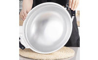 Aluminum Steamer Pot with Insert Uncoated Round Bottom Stockpot Large Capacity Kitchen Cookware For