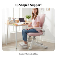 Stable Base Adjustable Ergonomic Young Person Chair High-Density Foam Cushion Adjustable Kids Desk Chair Breathable Mesh Back Student Seat Easy to Clean for Students, Teenagers, Parents, Study Room, Homework, Bedroom, Home Office