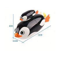 Cartoon Eyes Electric Swimming Penguin Toy Rounded Edges Electric Penguin Toy Waterproof Floating Animal Bath Set Motorized