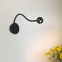 Eye Care Bedside Wall Lamp Modern Minimalist Gooseneck Wall Sconce Space Saving Flexible Bedside Lamp Easy to Install for Bedroom, Study