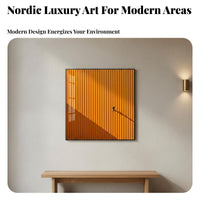 Ready to Hang Industrial Design Framed Picture Elegant Design Nordic Decorative Painting Aluminum Alloy Frame Modern Abstract Wall Art Waterproof for Homeowners, Interior Designers, Office Workers, Living Room, Hallway, Bedroom