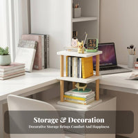 three-tier Fan-Shaped Stand Multitier Design Desktop Rack complimentarystanding for Renters