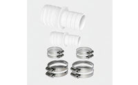 2 Pieces Pool Hose Adapter with Clamps Watertight Pool Hose Adapter