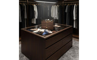Multi-Tier Jewelry Organizer Large Capacity Jewelry Storage Case with Compartments Wood Grain Storage Box