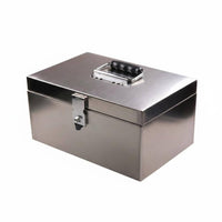 Lockable Cash Box with Coin Tray Portable Security Container long-lasting Design Office Supply Multi-Compartment for Small Business Owners, Event Organizers, Market Stalls, Markets, Garage Sales, Events