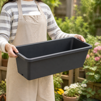 Deep Planter 55cm Rectangular 25L for Home Gardening, Flower Pots, Balcony Vegetable & Flower Cultivation