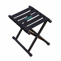 Foldable Cross-Legged Camp Stool space-saving Folding Chair Easy Storage Portable Seating sturdyDuty for Outdoor aficionados, journeyers, Fishing, Train journey, Outdoors, Picnics