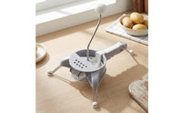 Countertop Rotary Vegetable Cutter Detachable Manual Kitchen Cutter Sturdy Premium for Salad Preparation