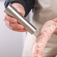 Meat Casing Pricker Stainless Steel Meat Pricker Rust-Resistant Air Release Tool for Home Cooks, Meat Prep
