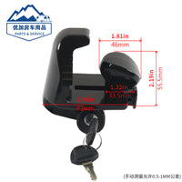 Zinc Alloy Round Head Anti-Theft Trailer Hitch Lock for 1-7/8", 2", 2-5/16" Couplers