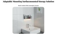 Multi-Section Cosmetic Organizer Space-Saving Multi-Compartment Cosmetic Holder