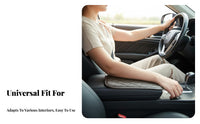 Universal Fit Car Armrest Box Pad Wear-Resistant Auto Armrest Box Protector Comfortable Arm Support for Long Drives