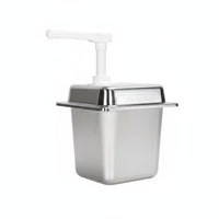 Easy Pressing Quantitative Fructose Pump Sturdy Metered Dose Syrup Pump Non-Stick Interior for Coffee Shops, Baristas, Commercial Kitchen