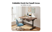Foldable Design Height-Adjustable Rolling Desk Space Saving Adjustable Rolling Desk Multi-Functional Computer Table Rounded Corners for telecommuting Workers, Apartment Dwellers, Study Room, Small areas, Bedroom, Couchside