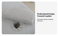 Machine Washable Beauty Bed Headrest Cover Skin-Friendly Massage Bed Pillowcase Reusable for Estheticians, Spa Professionals