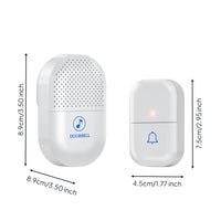 4 Volume Levels Wireless Entry Chime Set Memory Function Entry Chime Receiver and Transmitter 95 dB Wireless Chime Set Indicator Light