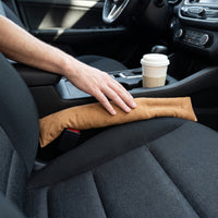 Universal Car Seat Gap Filler with Suede Leather Trim