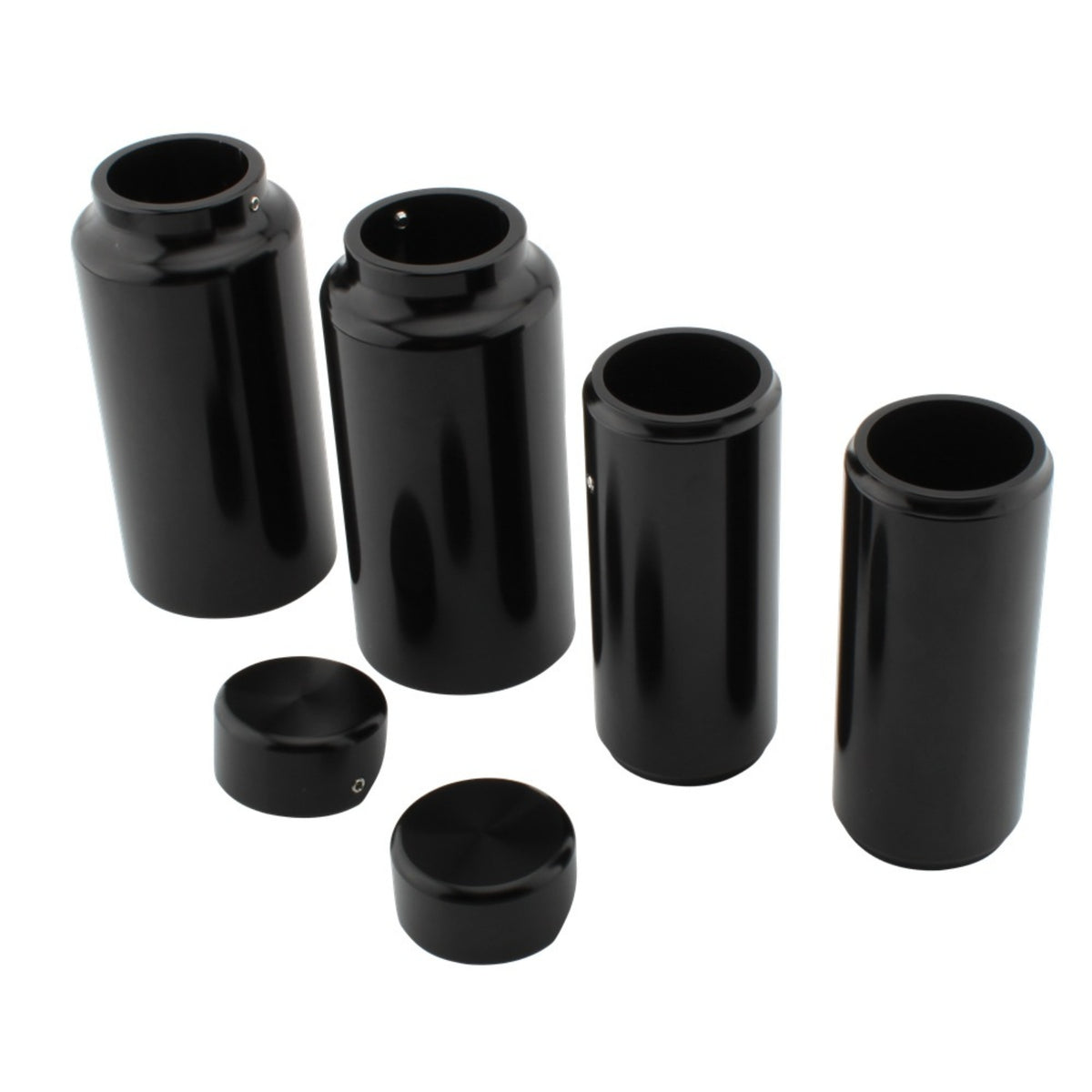 Motorcycle Front Shock Absorbing Bushings Sleeves Kit Aluminum Alloy Front Fork Cover Kit for Chopper Builders