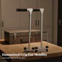 Aluminum Alloy Hand Control Device Adjustable Frame Car Hand Controls Padded Grip Disabled Driver Control Mounting Points
