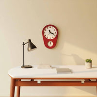 Day Date Clock Decorative Operated Wall Clock Double Dial Home Decor for Living Room