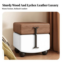 Modern design Rotating Cylinder End Table Minimalist Aesthetic Nightstand Space-Saving Design Bedroom Furniture Multi-Purpose for Apartment Dwellers, Homeowners, kid's Room, Small Spaces, Dormitory, not onice