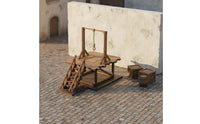 DIY Assembly 1/72 Scale Town Model Handmade Gift Wooden Village Scene Interchangeable and Match for Collection Shelf