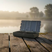 Fishing Tackle Storage Box Compartmented Fishing Tackle Box Compact for Anglers, Travel Kit