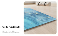 Lightweight Suede Exercise Mat Towel Sweat Absorbent Suede Exercise Mat Ultra Grippy for Travelers, Pilates Practiti Single Rs, Travel, Home