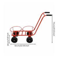 Fruit Picking Cart Tubular Frame Vegetable Picking Wire Structure Grid Garden Tool for Gardens
