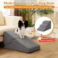 Pet Staircase for Small Dogs with Removable Washable Sponge Steps