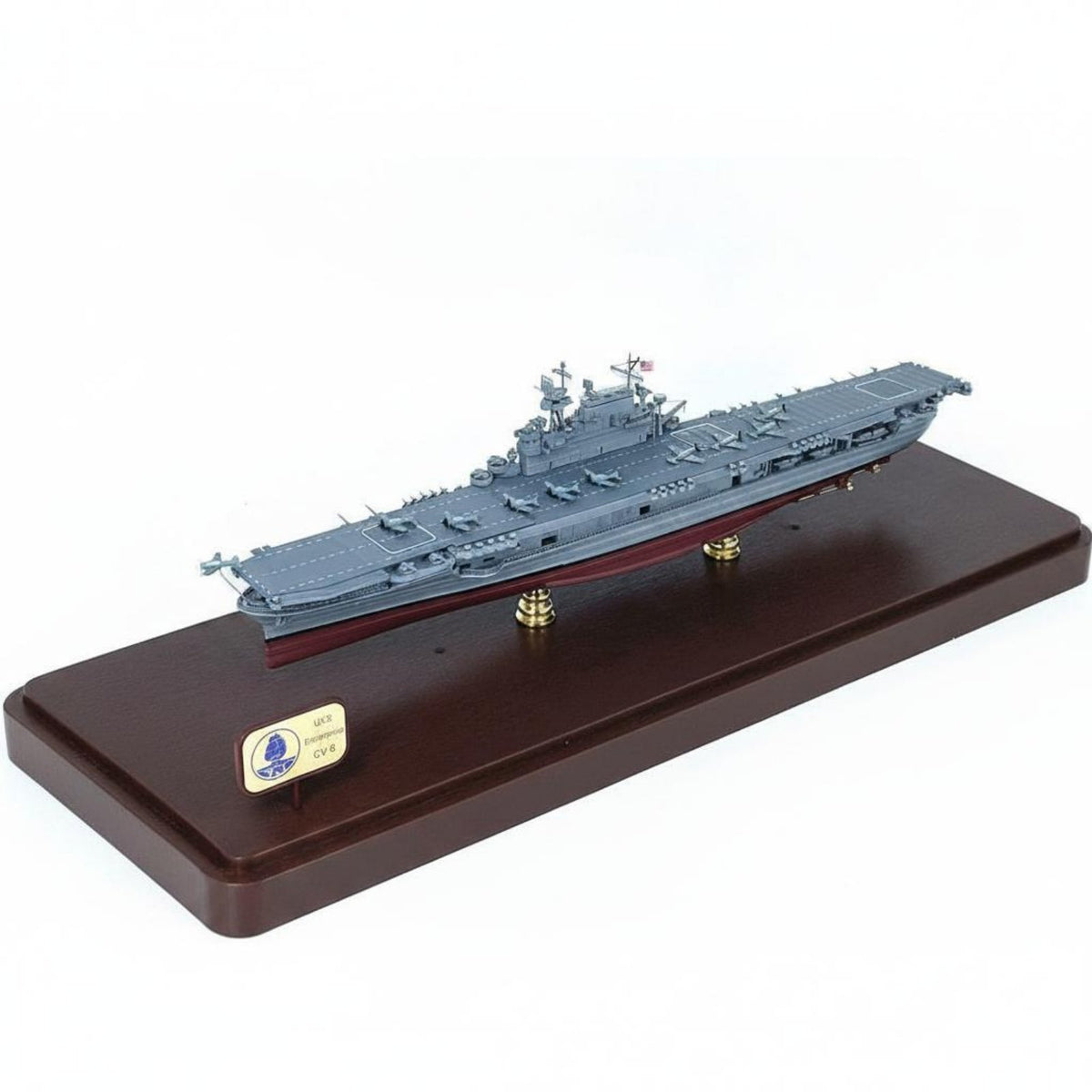 1:700 CV-6 aircraft carrier Model Highly Detailed USS Vessel Model Realistic Navy Details