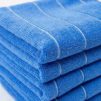 Large 45cm x 65cm Microfibre Cloth and Microfibre Towel, Thickened Striped Cleaning Cloth, High Absorbency for Kitchen, Car Wiping and Bathing