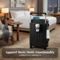 Built-in Combination Lock Multifunctional Luggage Wide Stable Handle Hardside Carry-on Lightweight Suitcase Organized Interior for Travelers, Vacatia Built-in Combination Lockrs, Business Professionals, Boarding Flights, Vacations, Airports
