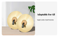 2 Pieces Soft and Comfortable Cymbal Hand Strap Gentle On Hands Cymbal Strap with Pad Double Layer Thickened for Stage Performance, Parades