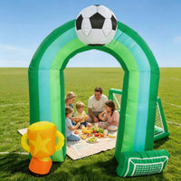 Soccer Championship Arch Decoration Giant Size Football Entry Arch Sports Themed Soccer Championship Inflatable for Festival, Stadium