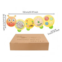 Activity Board Learning Wall-Mounted Wooden Activity Board Horizontal for Children