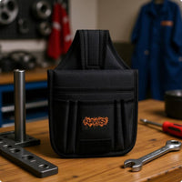Waist Tool Pouch Multiple Pockets Canvas Tool Pouch Easy to Carry Storage Gear for Car Repair Workers, Mechanics, Garage, Workshop