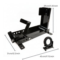 Motorcycle Wheel Chock Stand   Motorcycle Parking Stand with Wheel Cradle Space-Saving for Workshop