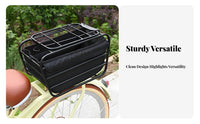 Cycle Rear Basket  Convenient Rear Cargo Basket Stable for Cyclists, Commuters, Errands, Commuting