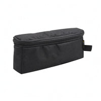 Handheld Storage Side of Bag Strap Zipper Pouch Black Carrier