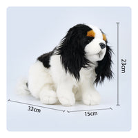Cavalier King Charles Spaniel Stuffed Animal Lifelike Cavalier Spaniel Stuffed Animal Dog Plushie Realistic Stuffed Dog Toy