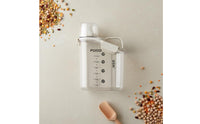 Moisture-Proof Airtight Food Storage Container Space-Saving Design Rice Storage Bin Portable Handle