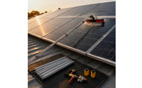Photovoltaic Panel Cleaning Brush Telescopic Water-Supplied Brush Dense Bristles Photovoltaic Panel Cleaner